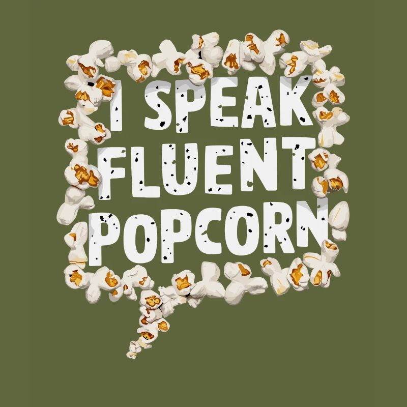 Dicton de pop-corn amusant, pop-corn en rafale