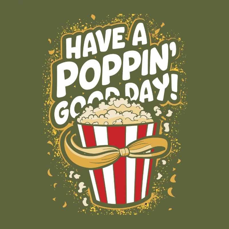 Dicton de pop-corn amusant, pop-corn en rafale