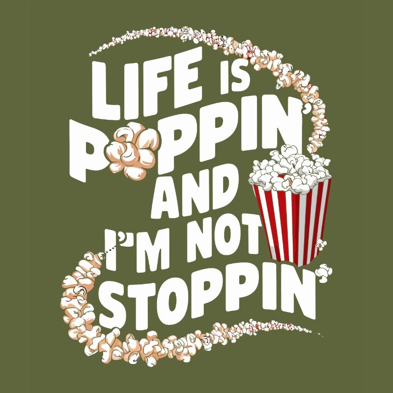 Dicton de pop-corn amusant, pop-corn en rafale
