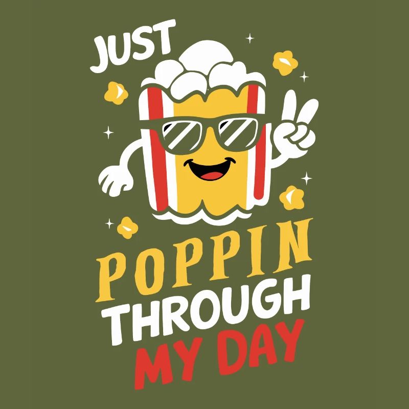 Dicton de pop-corn amusant, pop-corn en rafale