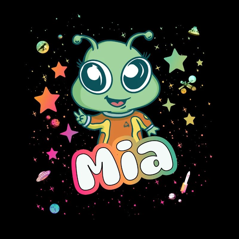 MIA - Schöner Mädchen Name mit süßem Alien