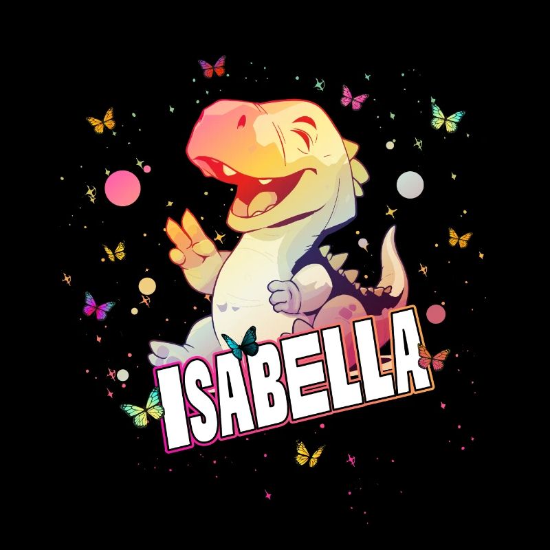 ISABELLA - Schöner MÄDCHEN Name mit süßem DINO