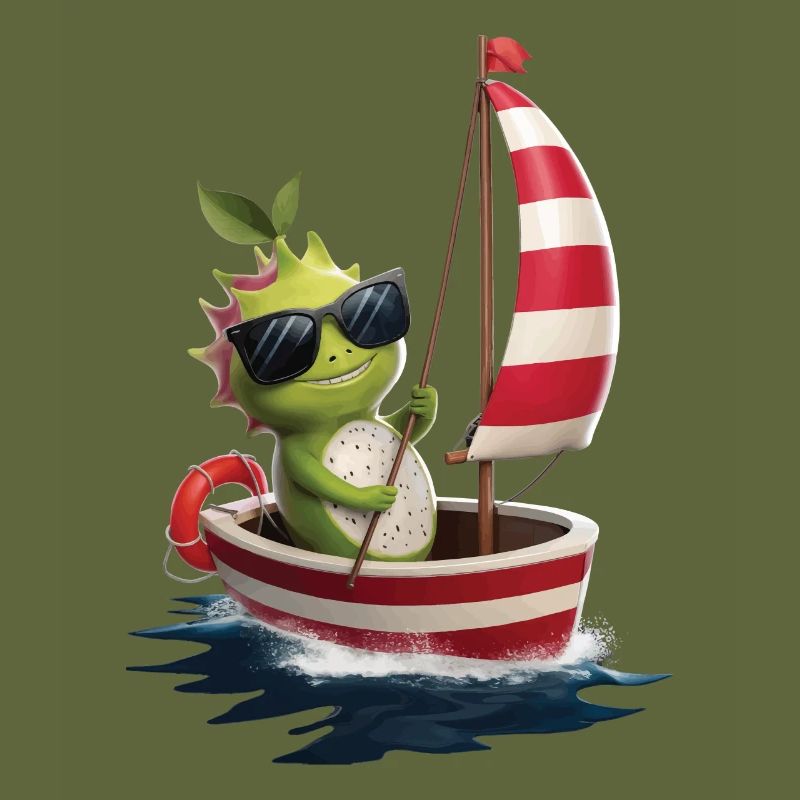 Obst Drachenfrucht Bootfahren Geschenk