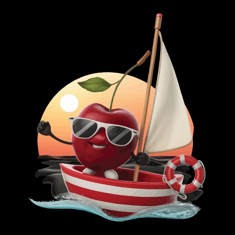 Obst Kirsche Bootfahren Geschenk