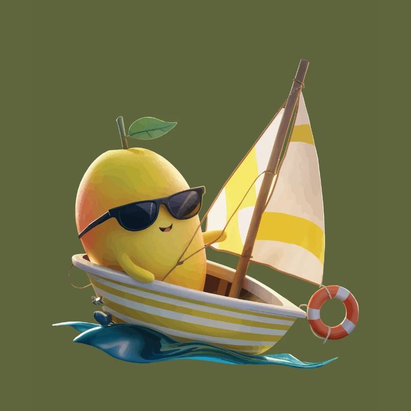 Obst Mango Bootfahren Geschenk