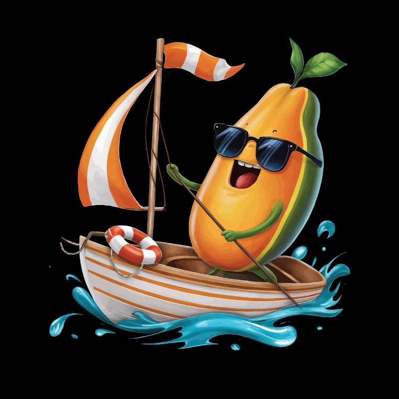 Frucht Papaya Bootfahren Geschenk