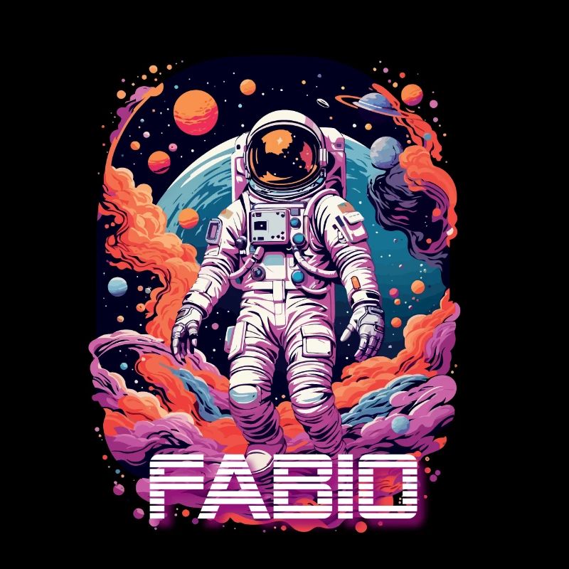 FABIO - Beautiful boy name with cool astronaut