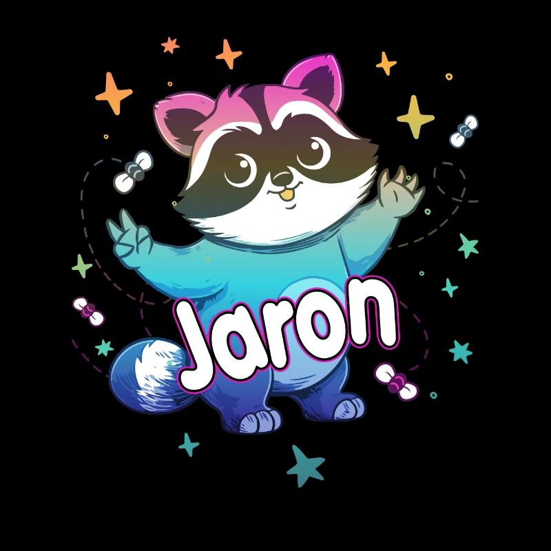 JARON - Beau nom de garçon avec un raton laveur mignon