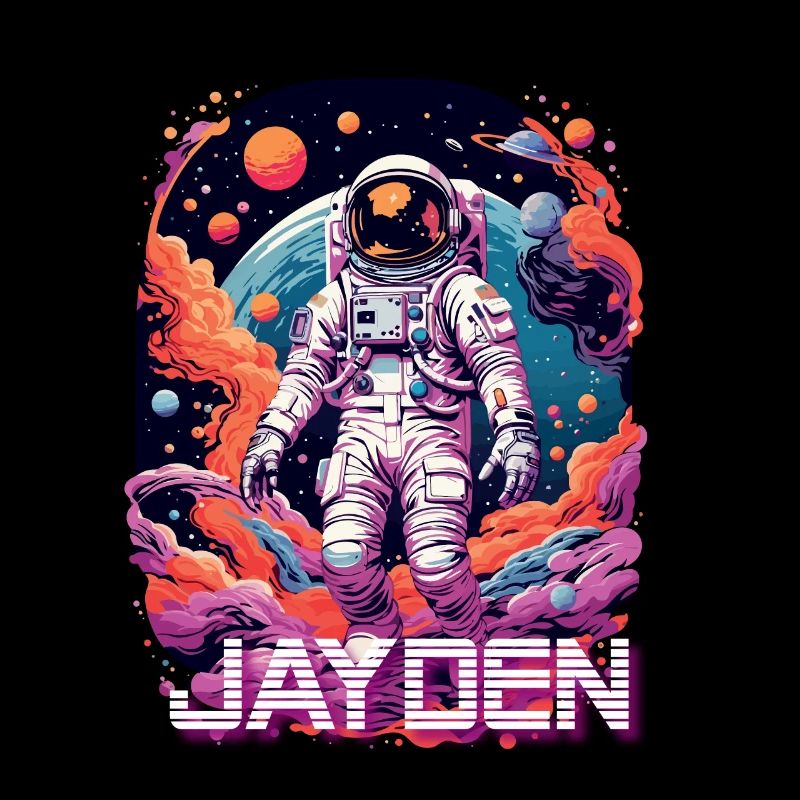 JAYDEN - Beau prénom de garçon avec astronaute cool