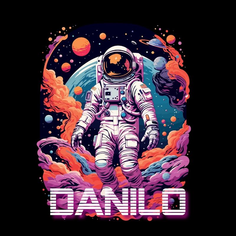 DANILO - Schöner Jungen Name mit coolem Astronaut
