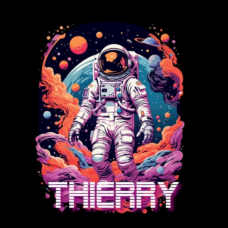 THIERRY - Beau prénom de garçon avec astronaute cool
