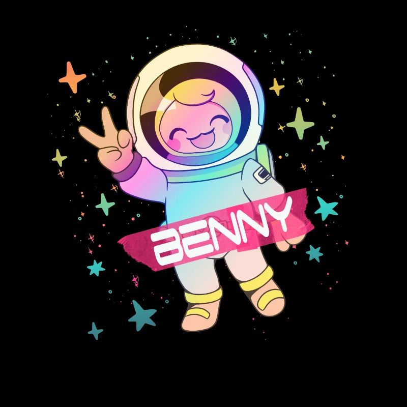 BENNY - Beau nom de garçon avec astronaute mignon