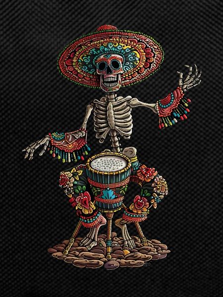 Mexican Skeleton Drums