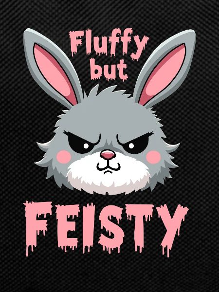 Grumpy Bunny Sarcastic Animal Design