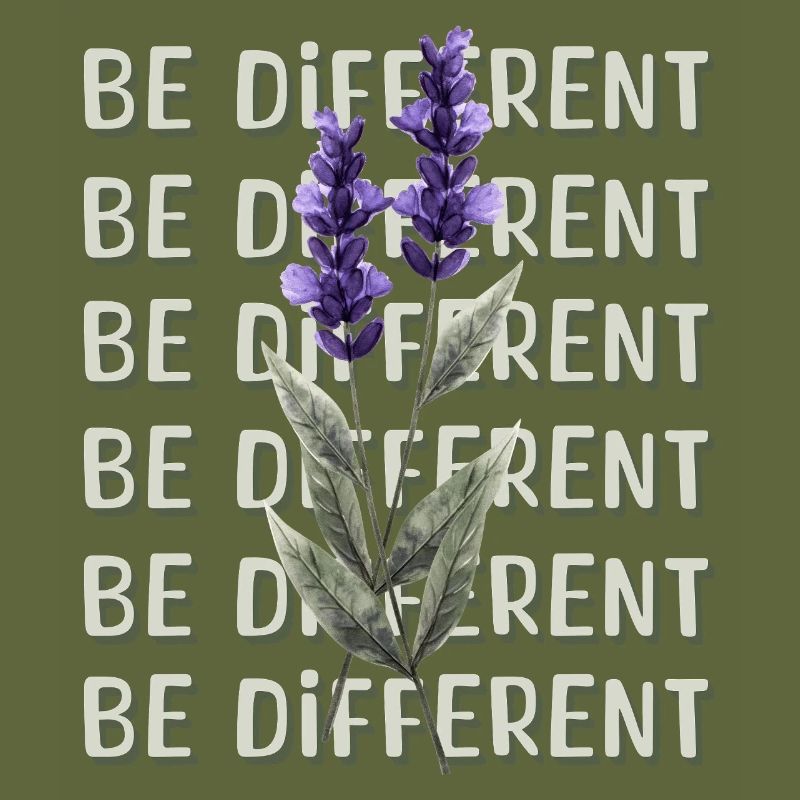 BE DIFFERENT - Affirmations d’amour de fleur de lavande