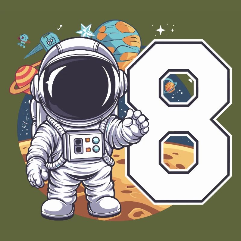 8e anniversaire astronaute aventure spatiale pour les garçons