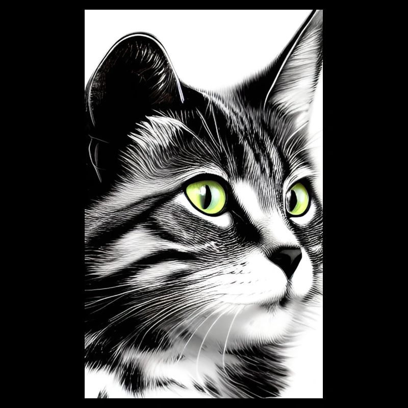 Inländische kurzhaarige Katze