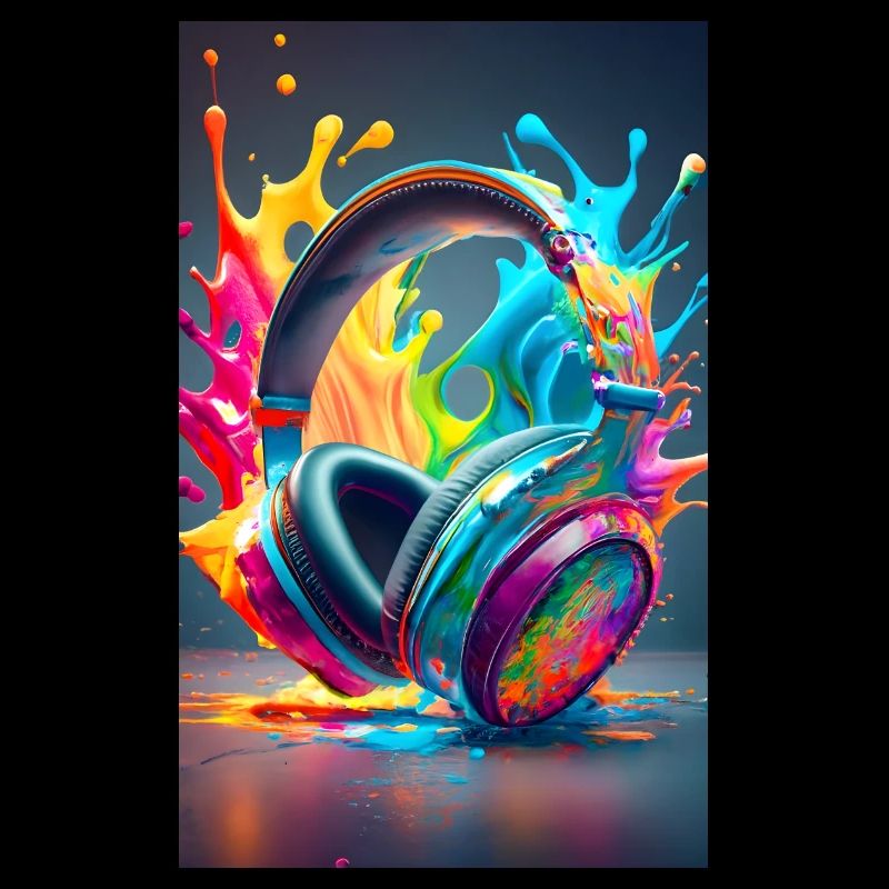 Bunte Kopfhörer