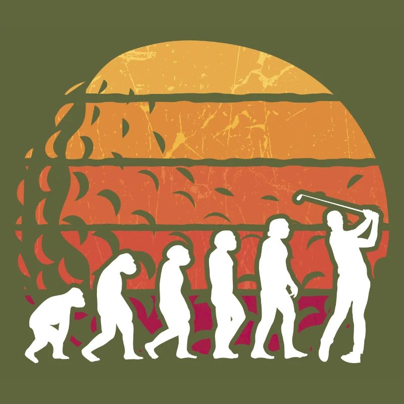 Golf Evolution From Monkey To Men BBall Lovers