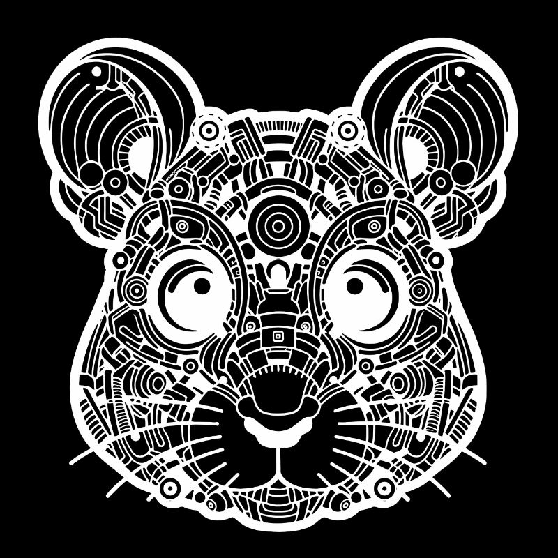 Biomechanical Mouse - White Design