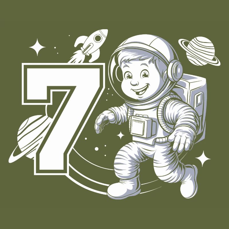 7e anniversaire Astronaute Aventure spatiale pour les garçons