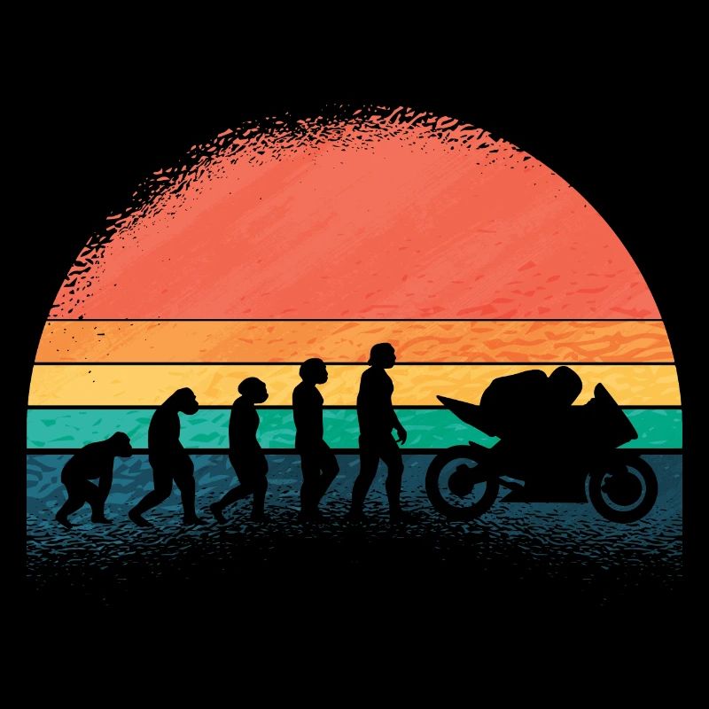 Motorcycle Evolution Vintage Biker Motorcycle