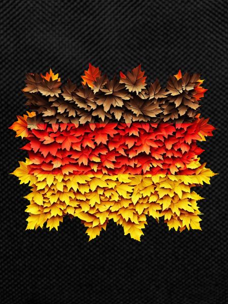 German flag autumn in Germany
