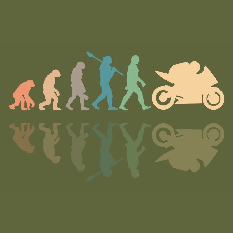 Motorcycle Evolution Vintage Shadow Biker