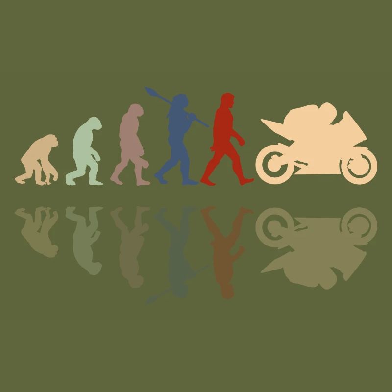 Motorcycle Evolution Vintage Shadow Biker