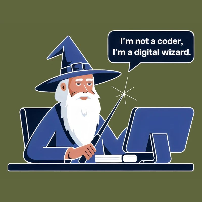 I'm Not a Coder I'm a Digital Wizard Programmierer