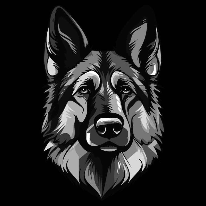 German Shepherd Dog Portrait
