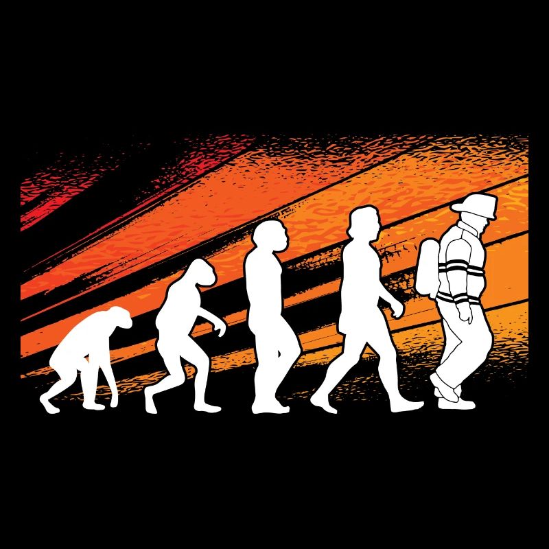 Evolution Firefighter Retro Firefighter Profession