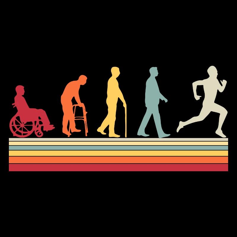 Thérapeute Human Evolution Vintage Physiothérapeute