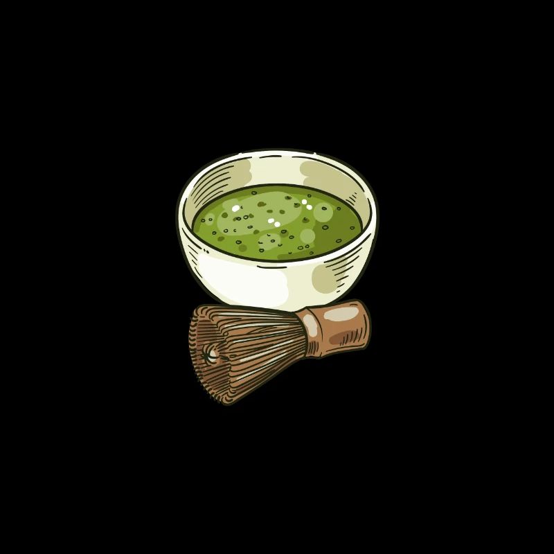 Matcha ceremony, green tea, powder
