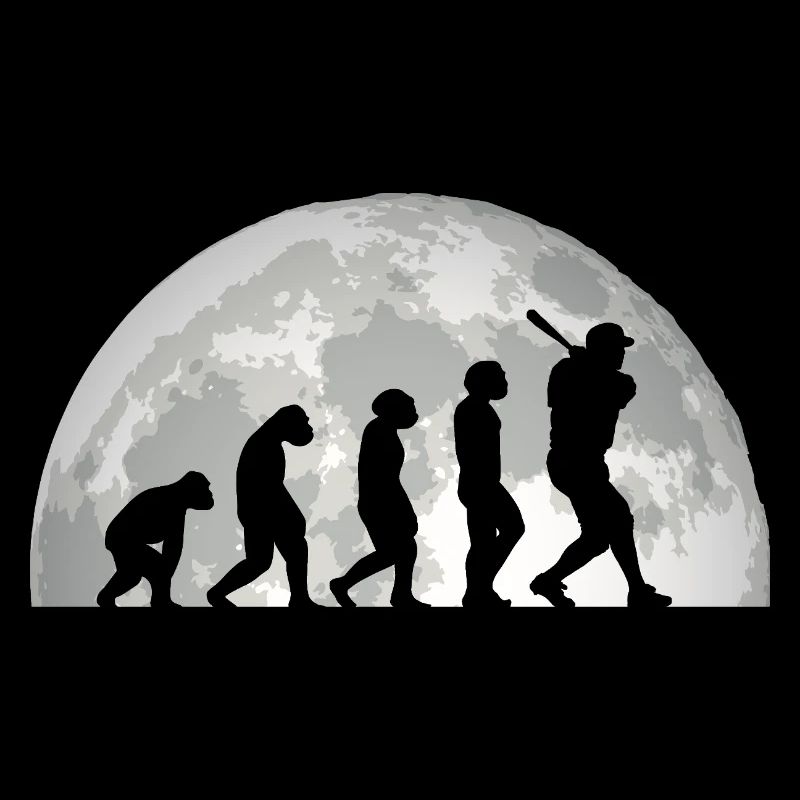 Baseballspieler Evolution Baseball
