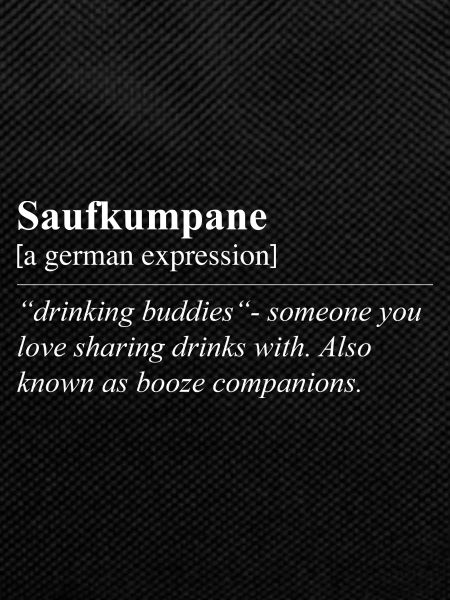 Drinking Companions Funny German Idiom