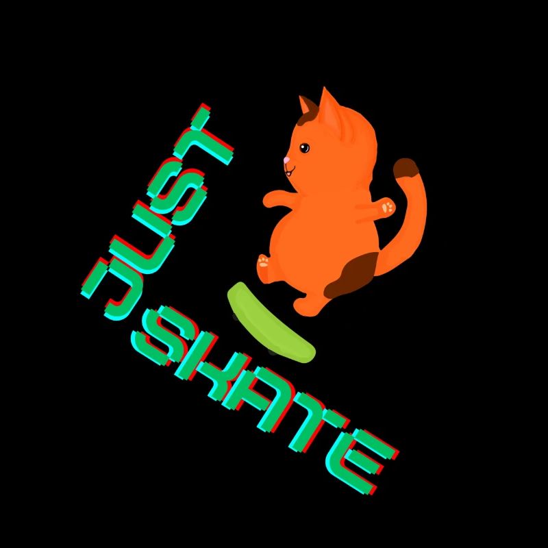Just Skate Skateboard Cat