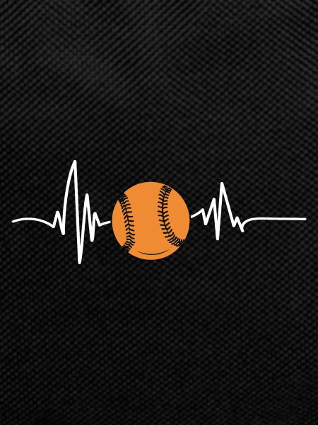 Baseball Player Heartbeat Baseball