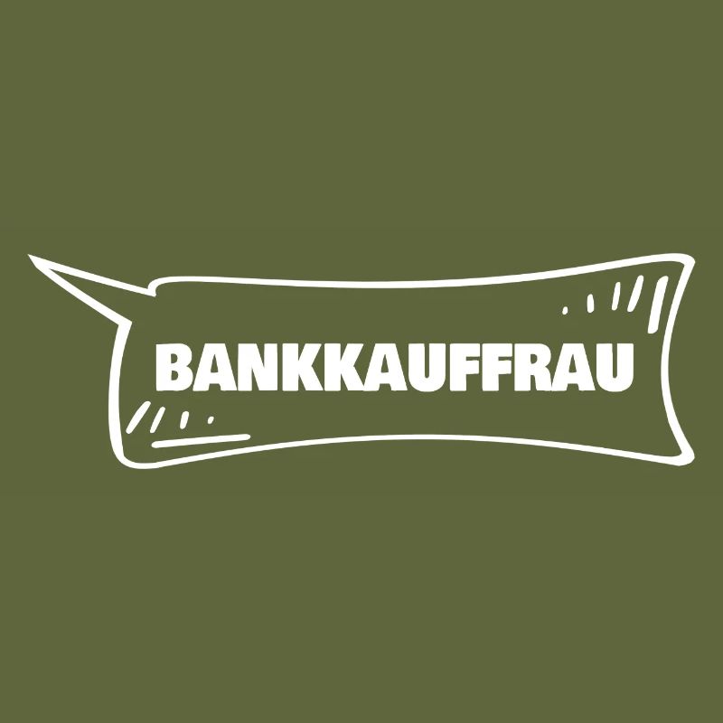 Employé de banque comme bulle de dialogue