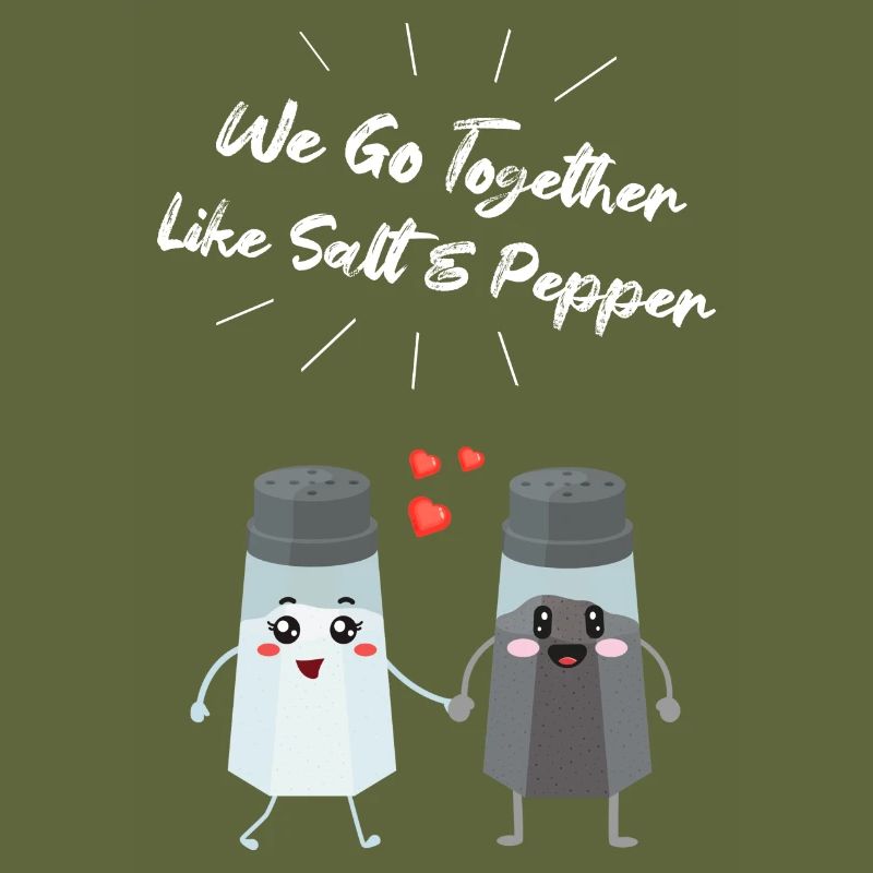 Salt and pepper shaker pair gift for chefs