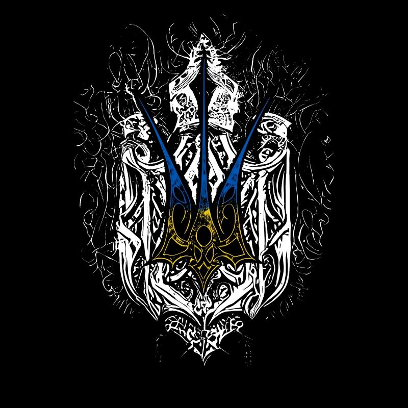 Wappen der Ukraine (Tryzub)