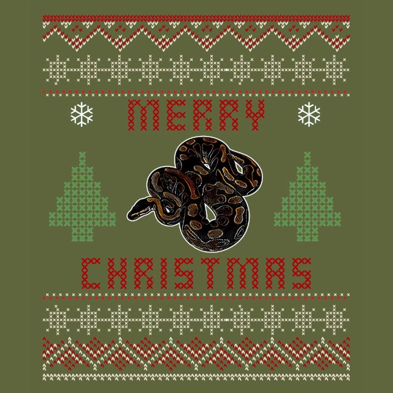 Ball Python Schlange Besitzer Weihnachten Pullover