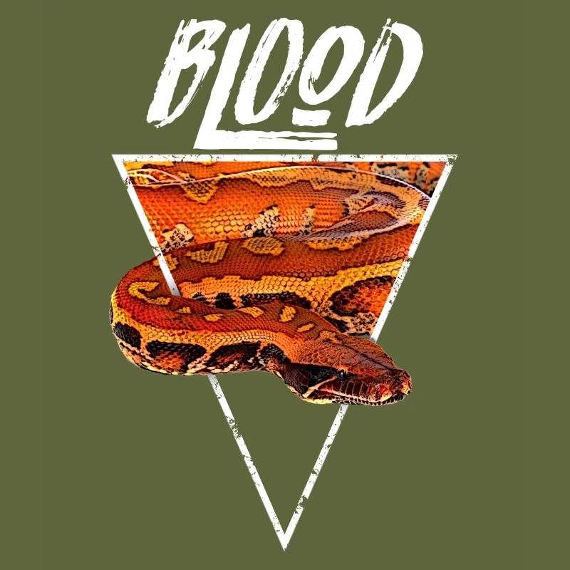 Blood Python Serpent Gardien Géométrique