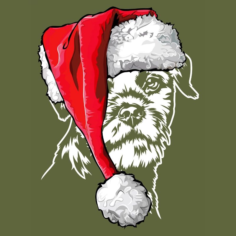 Santa Border Terrier Chiens de Noël Wilsigns