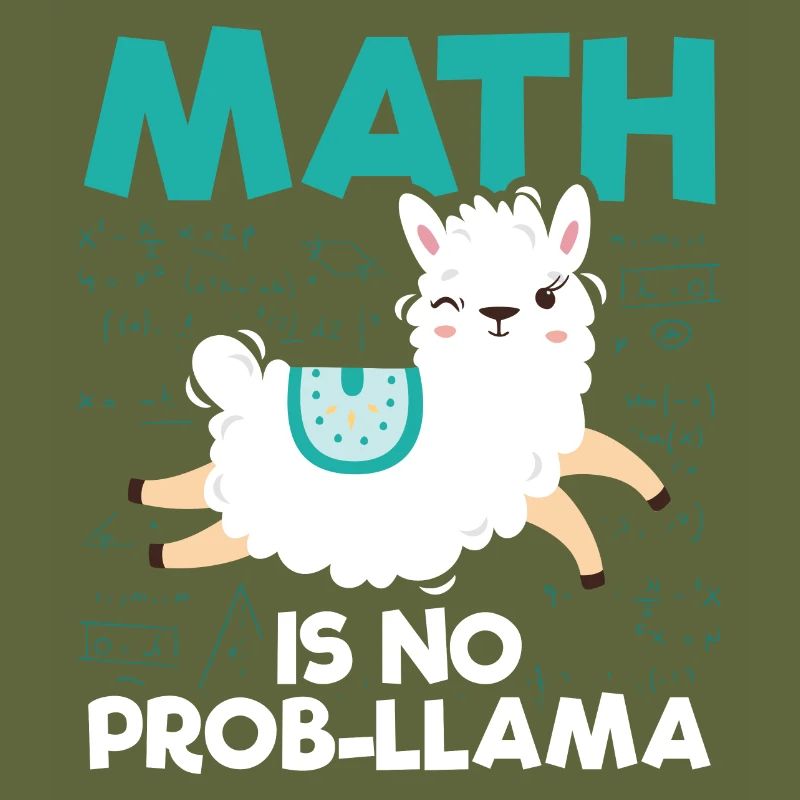 Mathe Lama | Mathematik Lehrer Schule Geschenkidee