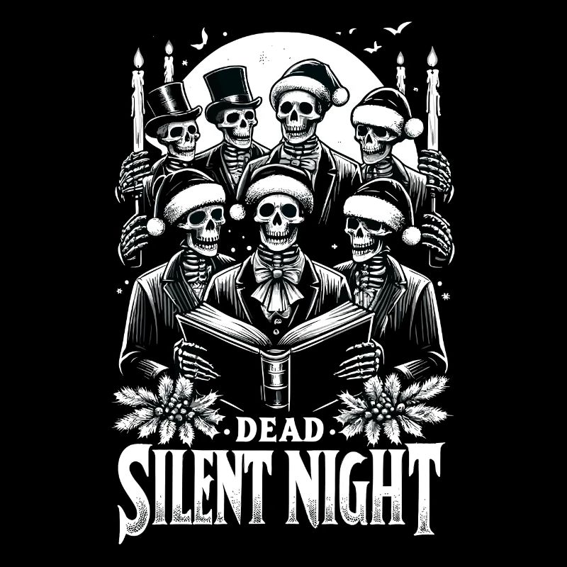 Dead Silent Night Victorian Skeleton Carolers