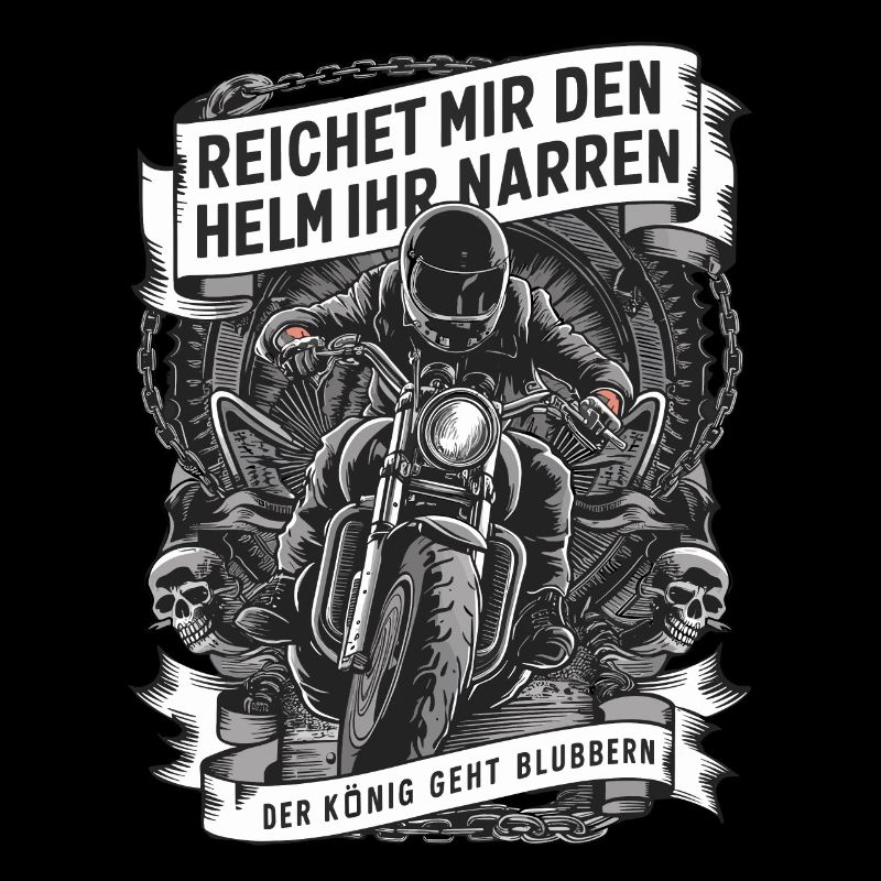 Reichet Mir Den Helm Biker Motorradfahrer