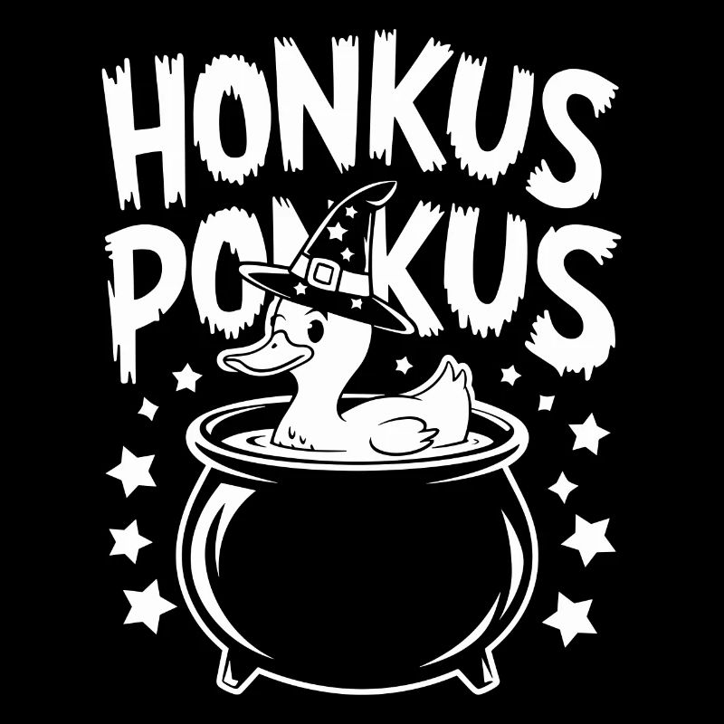Honkus Ponkus Funny Duck Witch Halloween Magic