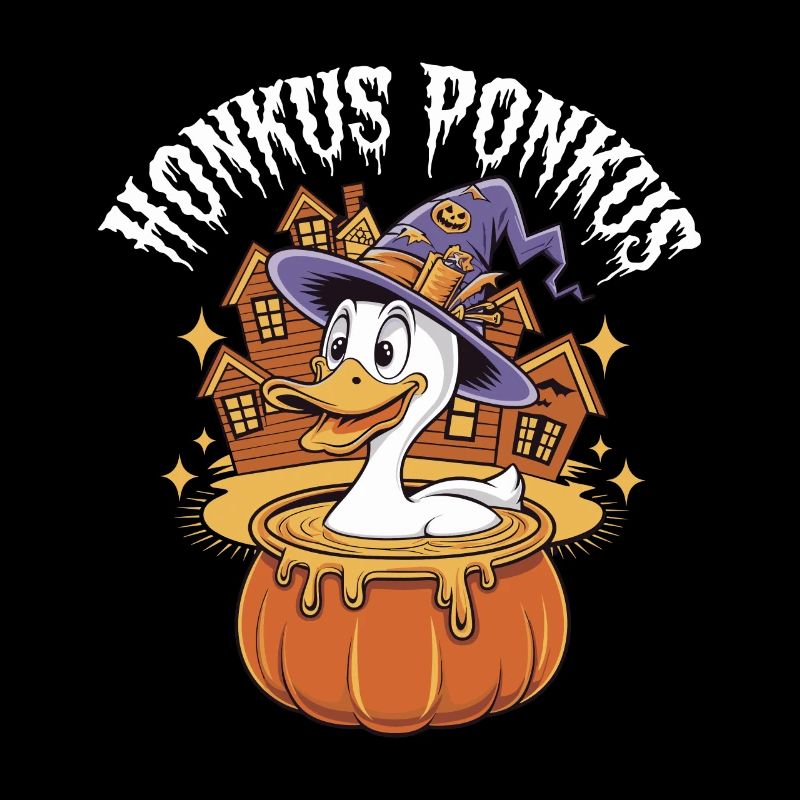 Honkus Ponkus Funny Duck Witch Halloween Magic