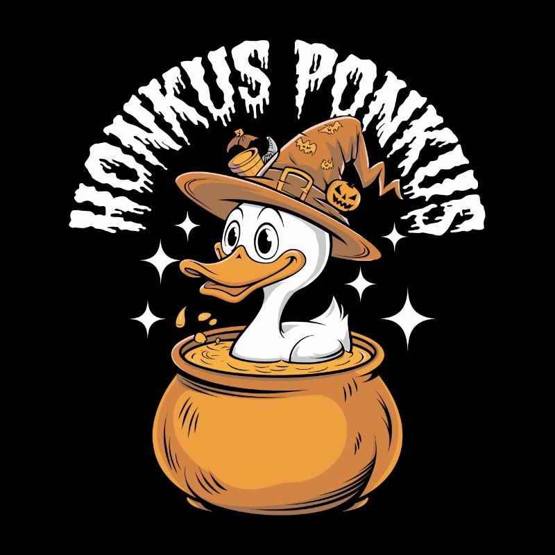 Honkus Ponkus Funny Duck Witch Halloween Magic